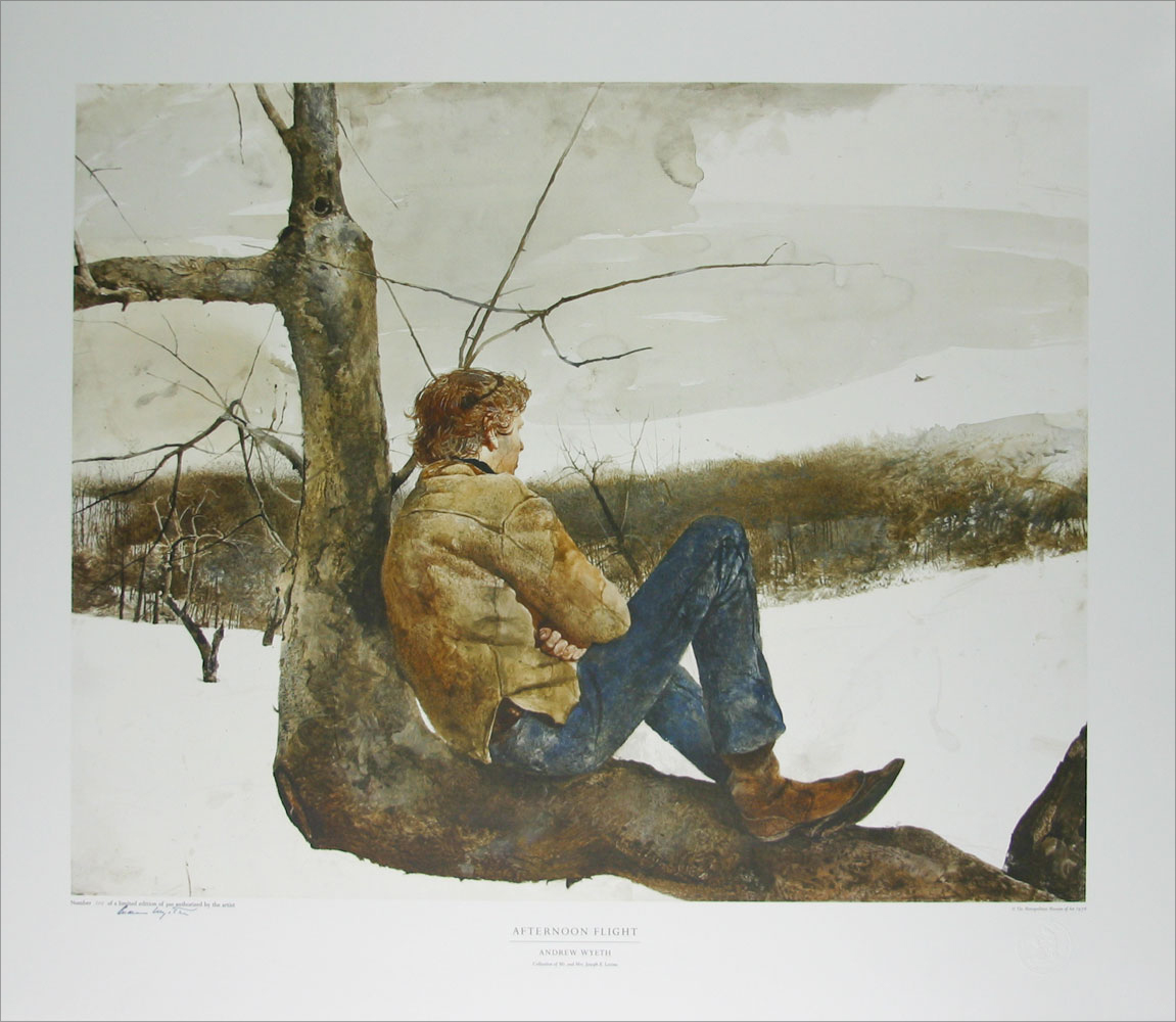 Click to Enlarge-Esc to Close ArtWork1/Famous Painters/Andrew Wyeth Afternoon Flight.jpg